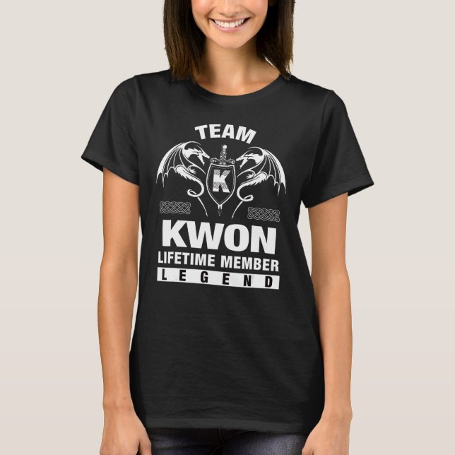 Team Kwon Lifetime Member T-Shirt (Front)