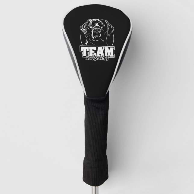 Team Labrador Retriever dog mom hound Golf Head Cover (Front)