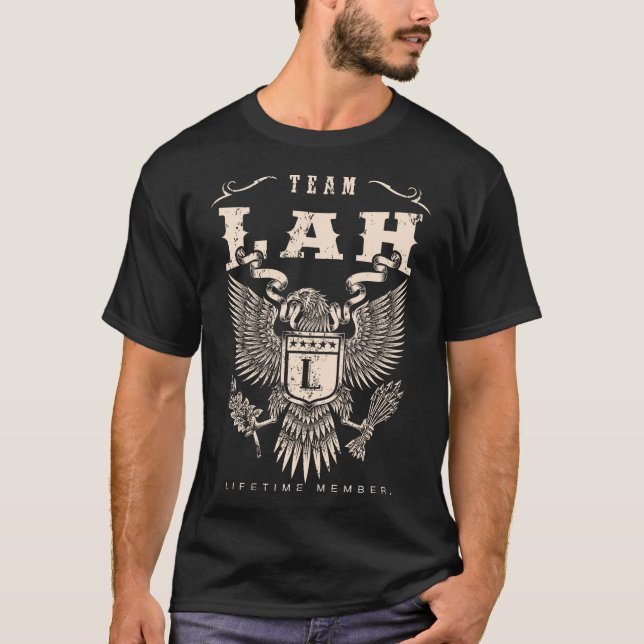 TEAM LAH Lifetime Member. T-Shirt (Front)