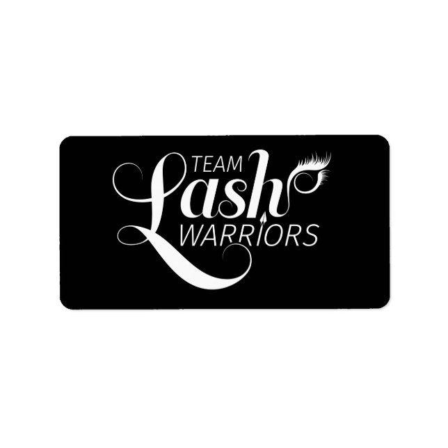 Team Lash Warriors Labels (Front)