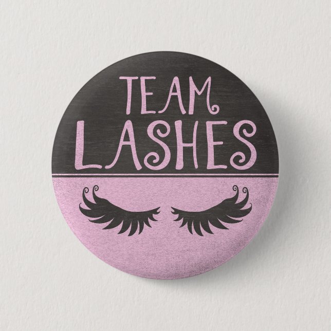 Team Lashes gender reveal pin (Front)