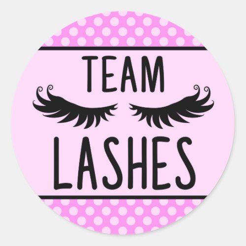 Team Lashes gender reveal stickers