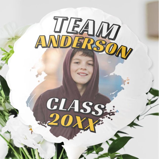 Team [Last Name] Graduation Photo Class of 20XX Balloon (Creator Uploaded)
