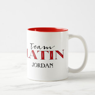 Team Latin Personalized Ballroom Dance Two-Tone Coffee Mug
