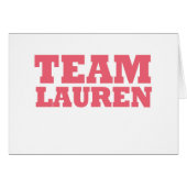 Team Lauren (Front Horizontal)