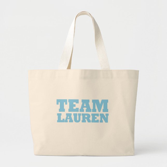 Team Lauren Large Tote Bag (Front)