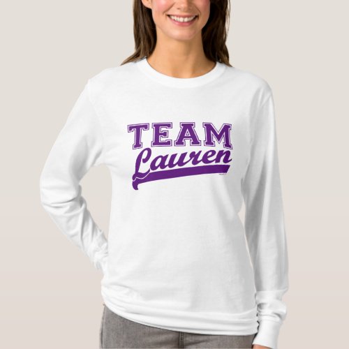Team Lauren Purple T_Shirt