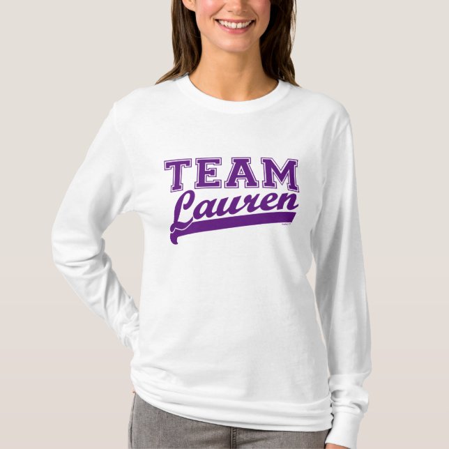 Team Lauren Purple T-Shirt (Front)