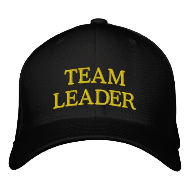 TEAM LEADER Embroidered Baseball Cap for Leaders (Front)