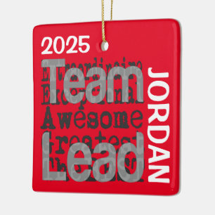 Team Leader Extraordinaire CUSTOM Ceramic Ornament