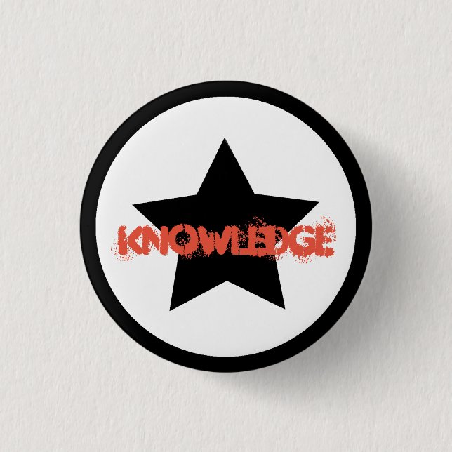 Team Leader Knowledge Star Button Pin (Front)