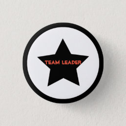 Team Leader Star Button Pin