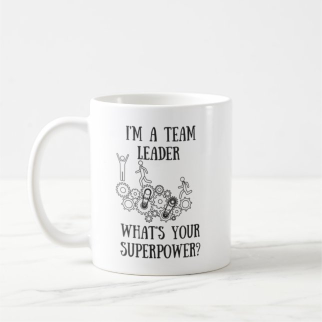 Team Leader Superpower Mug (Left)