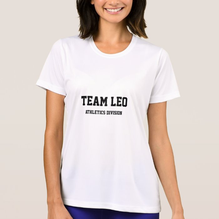 Team Leo Athletics division T shirts