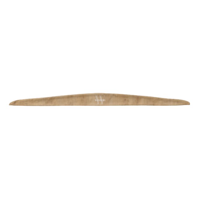 Team Light Wood Print Maple Tie Headband (Front)