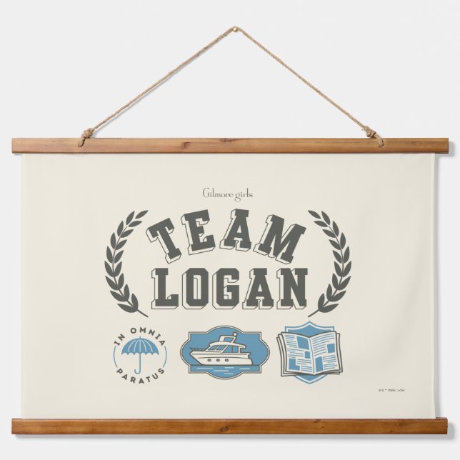 Team Logan Gilmore Girls Design Hanging Tapestry (Front)