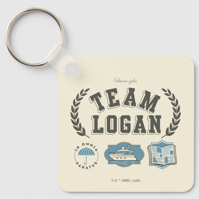 Team Logan Gilmore Girls Design Keychain (Front)