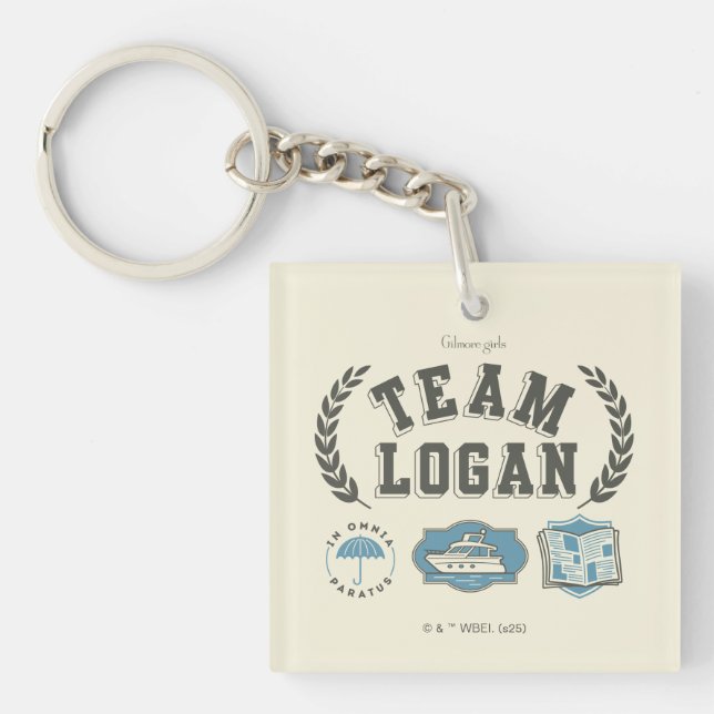 Team Logan Gilmore Girls Design Keychain (Front)