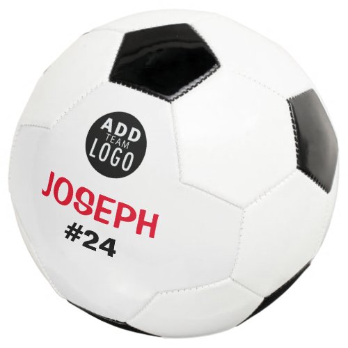 Team Logo Add A Name Custom Kids Soccer Ball