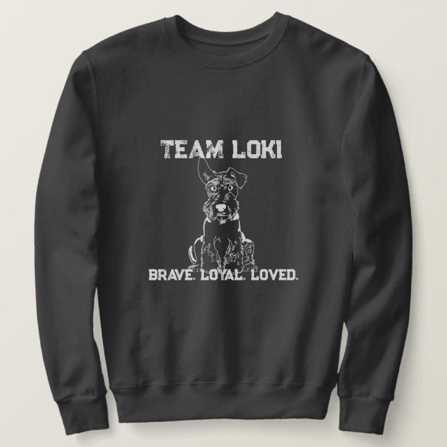 Team Loki Dark Grey Sweatshirt (Design Front)