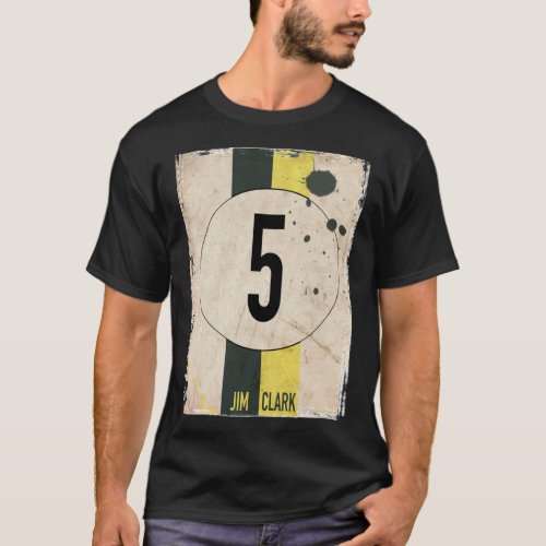 Team Lotus Jim Clark Number Classic T_Shirt