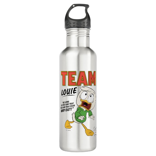 Team Louie Stainless Steel Water Bottle (Front)