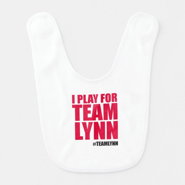 TEAM LYNN baby bib (Front)