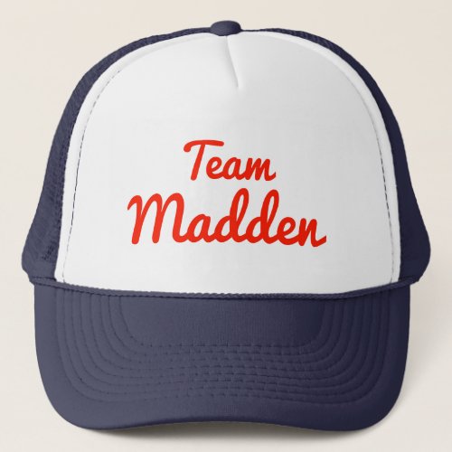 Team Madden Trucker Hat