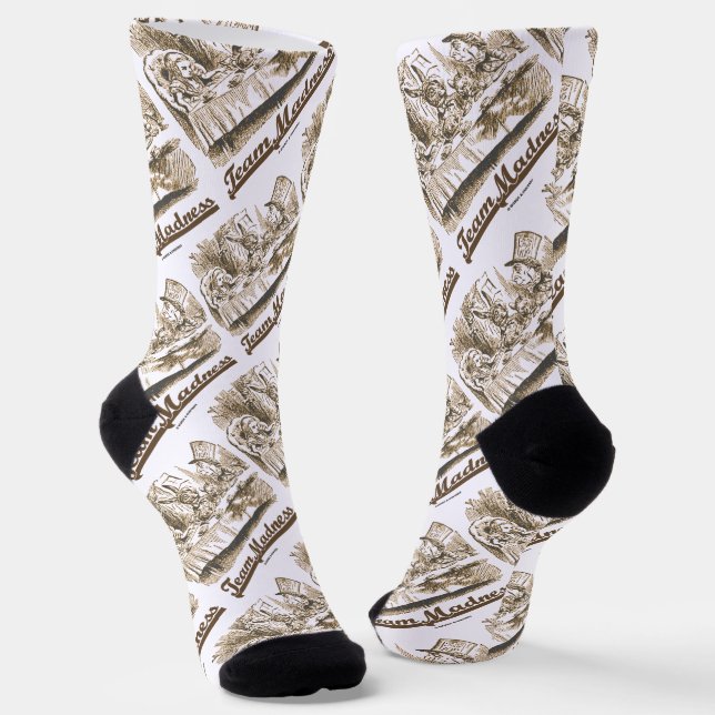 Team Madness Wonderland Mad Tea Party Socks (Angled)
