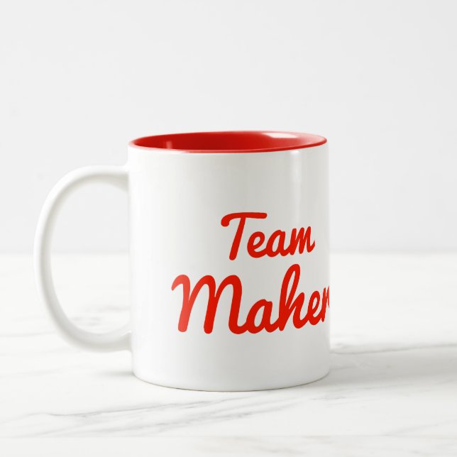 Team Maher Two-Tone Coffee Mug (Left)