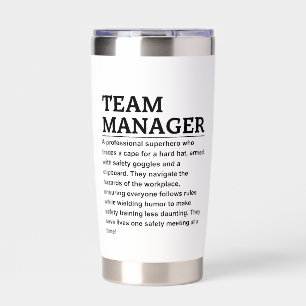 Team manager insulated tumbler