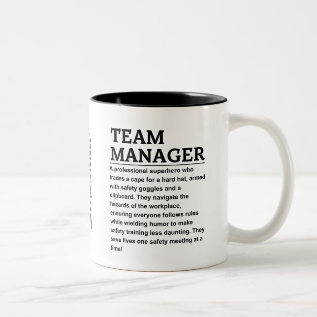 Team manager Two-Tone coffee mug (Right)