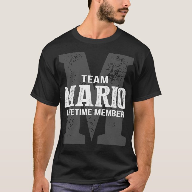 Team Mario Lifetime Member T-Shirt (Front)