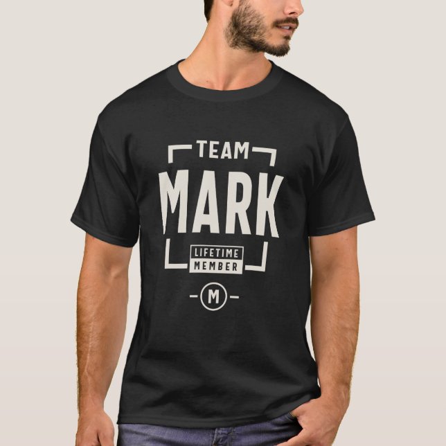 Team Mark Lifetime Member Mark Name T Shirt (Front)