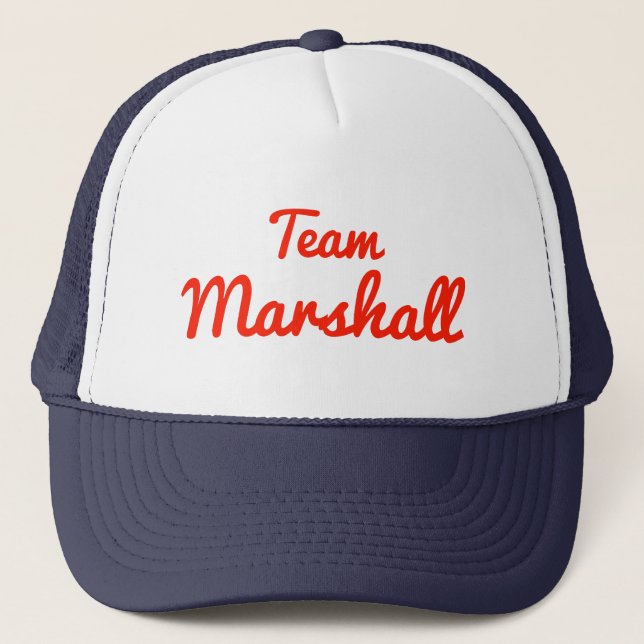 Team Marshall Trucker Hat (Front)