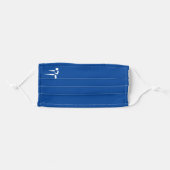 Team Martial Arts BLU Adult Cloth Face Mask (Front, Folded)