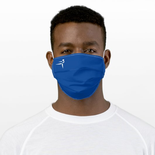 Team Martial Arts BLU Adult Cloth Face Mask (Worn)