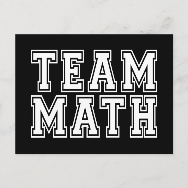 Team Math Postcard (Front)