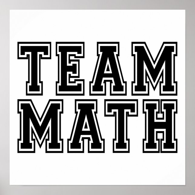 Team Math Poster (Front)