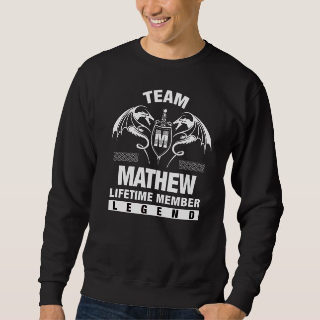 Team Mathew Lifetime Member Sweatshirt (Front)