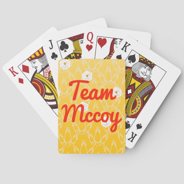 Team Mccoy Poker Cards (Back)
