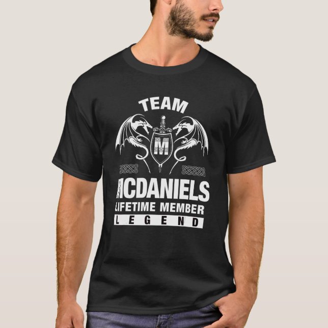 Team Mcdaniels Lifetime Member T-Shirt (Front)