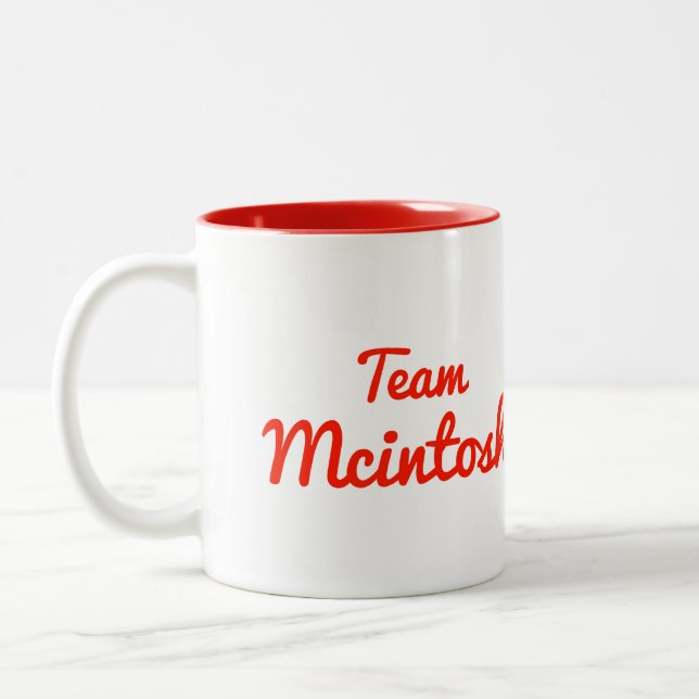 Team Mcintosh Two-Tone Coffee Mug (Left)