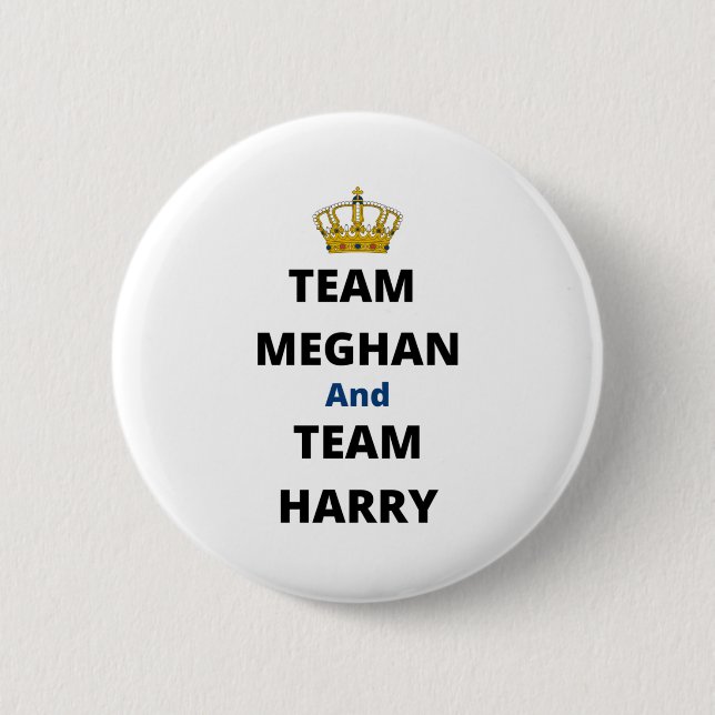 Team Meghan and Team Harry Button (Front)