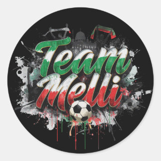 Team Melli - the nickname of the Iran team Classic Round Sticker
