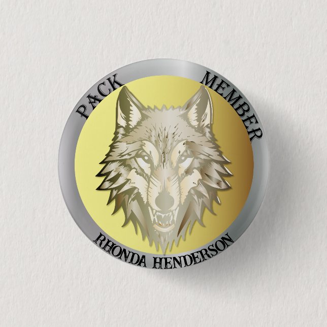 Team Member Award, "Pack Member" Button (Front)