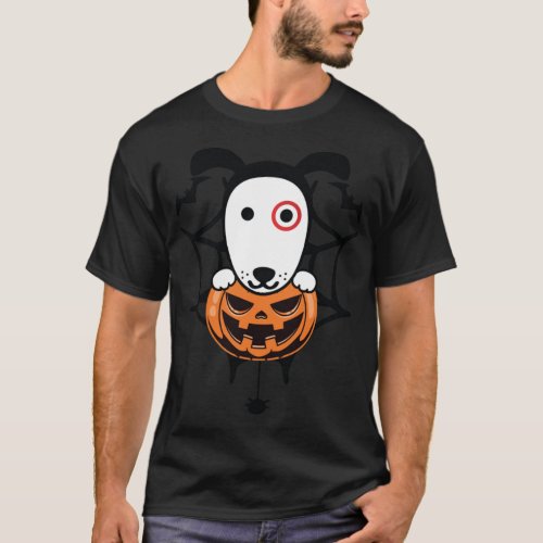 Team Member Bullseye Halloween Dog Funny   T_Shirt