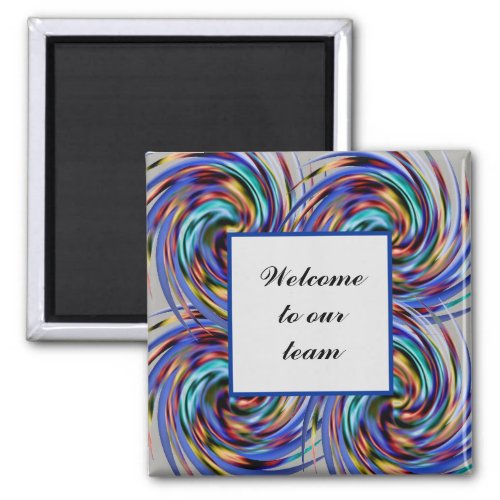 Team Member Welcome Colorful Business Magnet