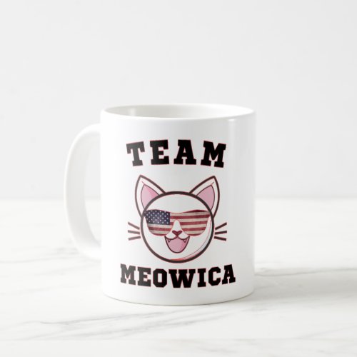 TEAM MEOWICA _ FUNNY CAT LOVER AMERICAN TOKYO 2021 COFFEE MUG