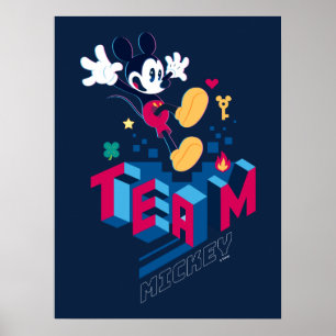 Team Mickey Digital World Poster